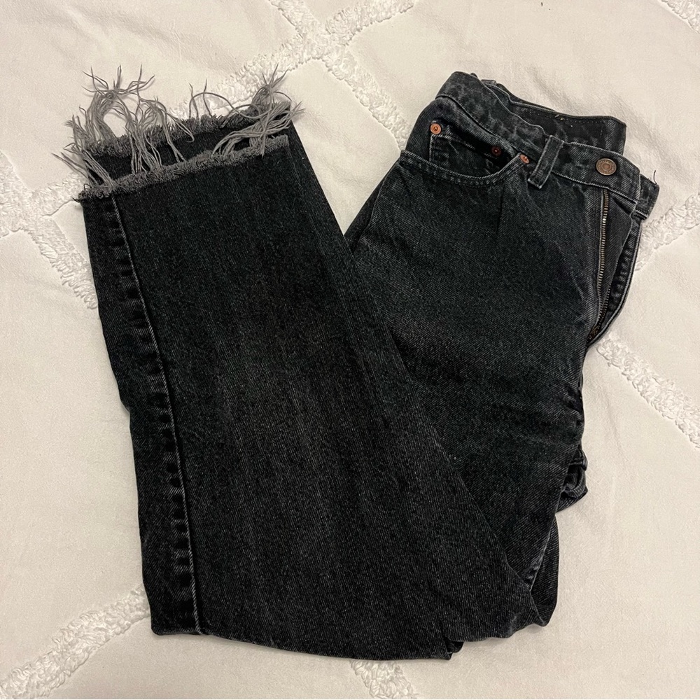 Vintage Levis Womens Black Jeans - Picture 1 of 9